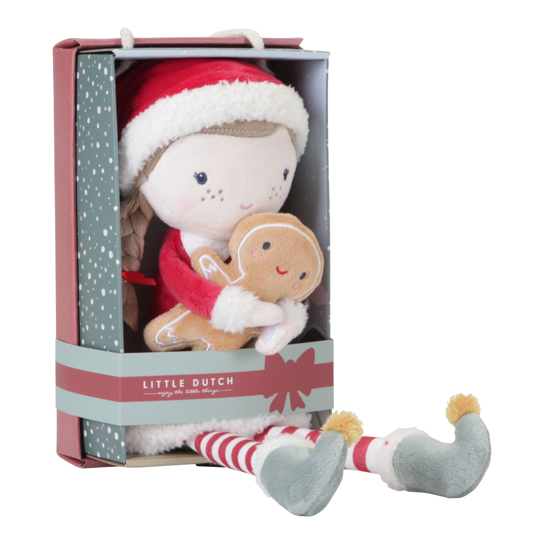 LITTLE DUTCH KNUFFELPOP KERST ROSA 35 CM